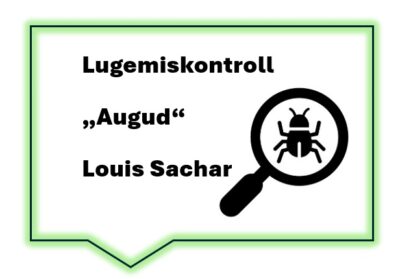 Lugemiskontroll "Augud" Louis Sachar