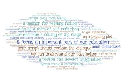 Reading fiction (words)