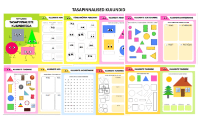 Tutvumine tasapinnaliste kujunditega (eelkool, 1. kl)