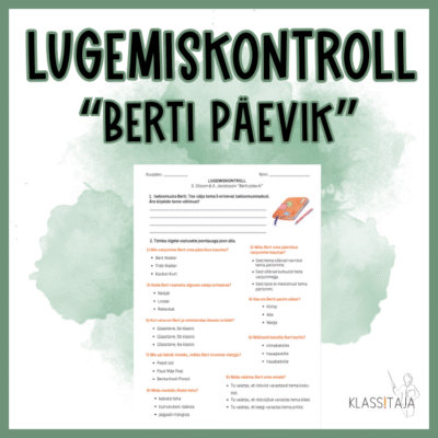 Lugemiskontroll "BERTI PÄEVIK"