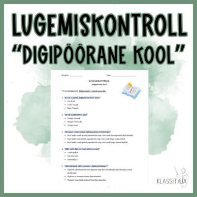 Lugemiskontroll "DIGIPÖÖRANE KOOL"