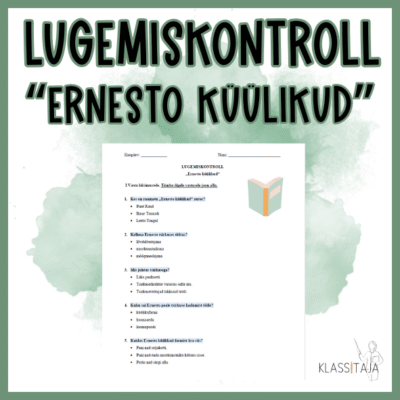 Lugemiskontroll "ERNESTO KÜÜLIKUD"
