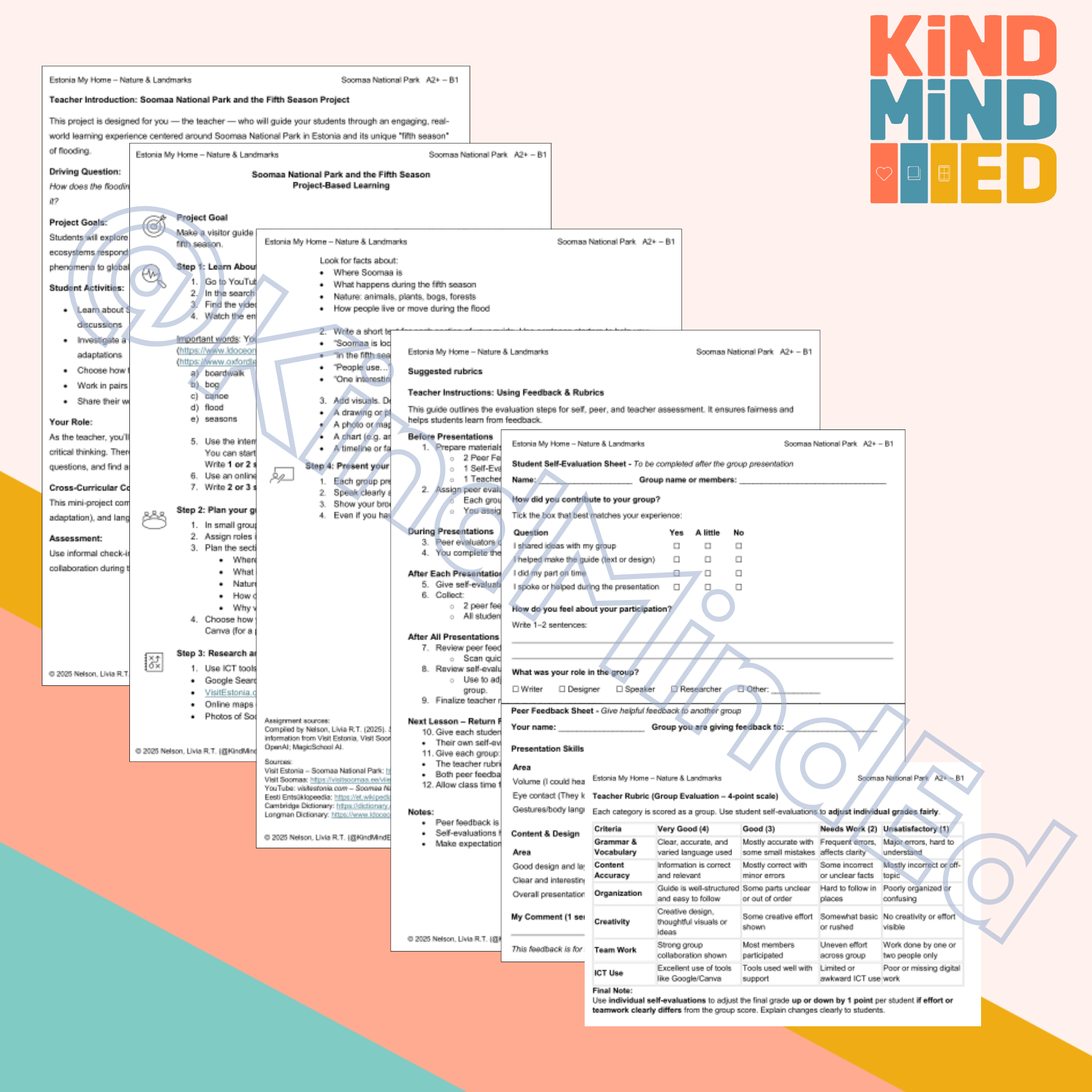 Projekt A2+–B1 | Soomaa rahvuspark ja viies aastaaeg | Inglise keele projektitöö