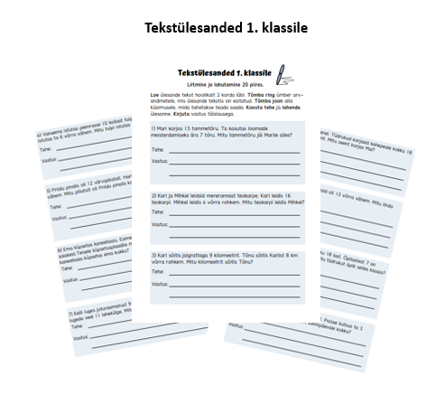 Matemaatilised tekstülesanded 1. klassile