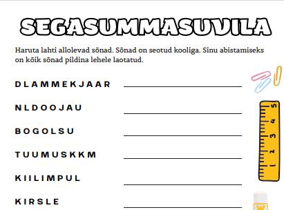 Töölehed - esimene koolinädal - Image 3