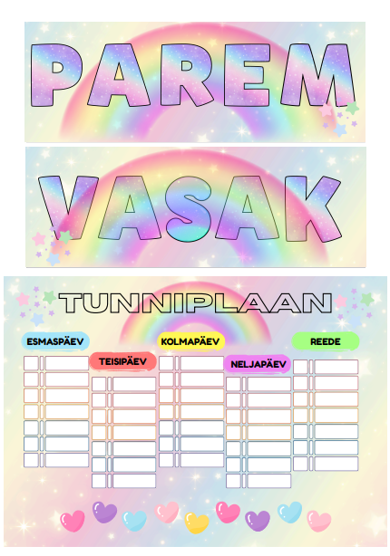 Maagiline tähestik ja numbrid klassi seinale ( 1. klass) - Image 2