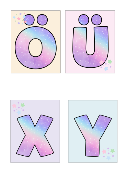 Maagiline tähestik ja numbrid klassi seinale ( 1. klass) - Image 3