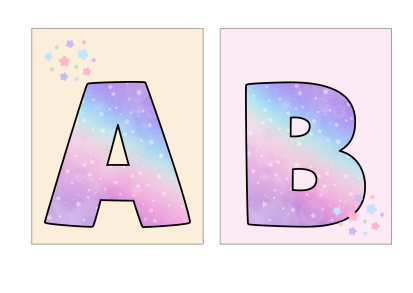 Maagiline tähestik ja numbrid klassi seinale ( 1. klass) - Image 4