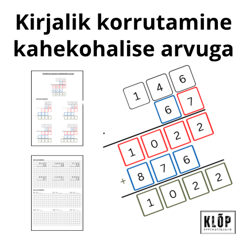 Kirjalik korrutamine kahekohalise arvuga