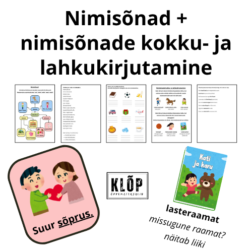 Nimisõnad + nimisõnade kokku- ja lahkukirjutamine