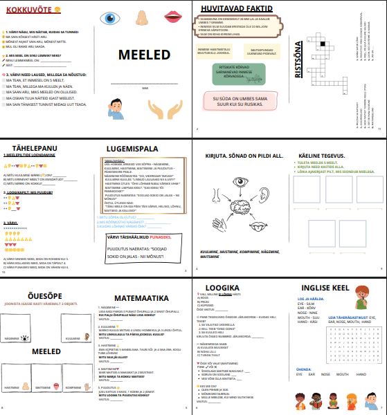 Töölehtede kogumik MEELED