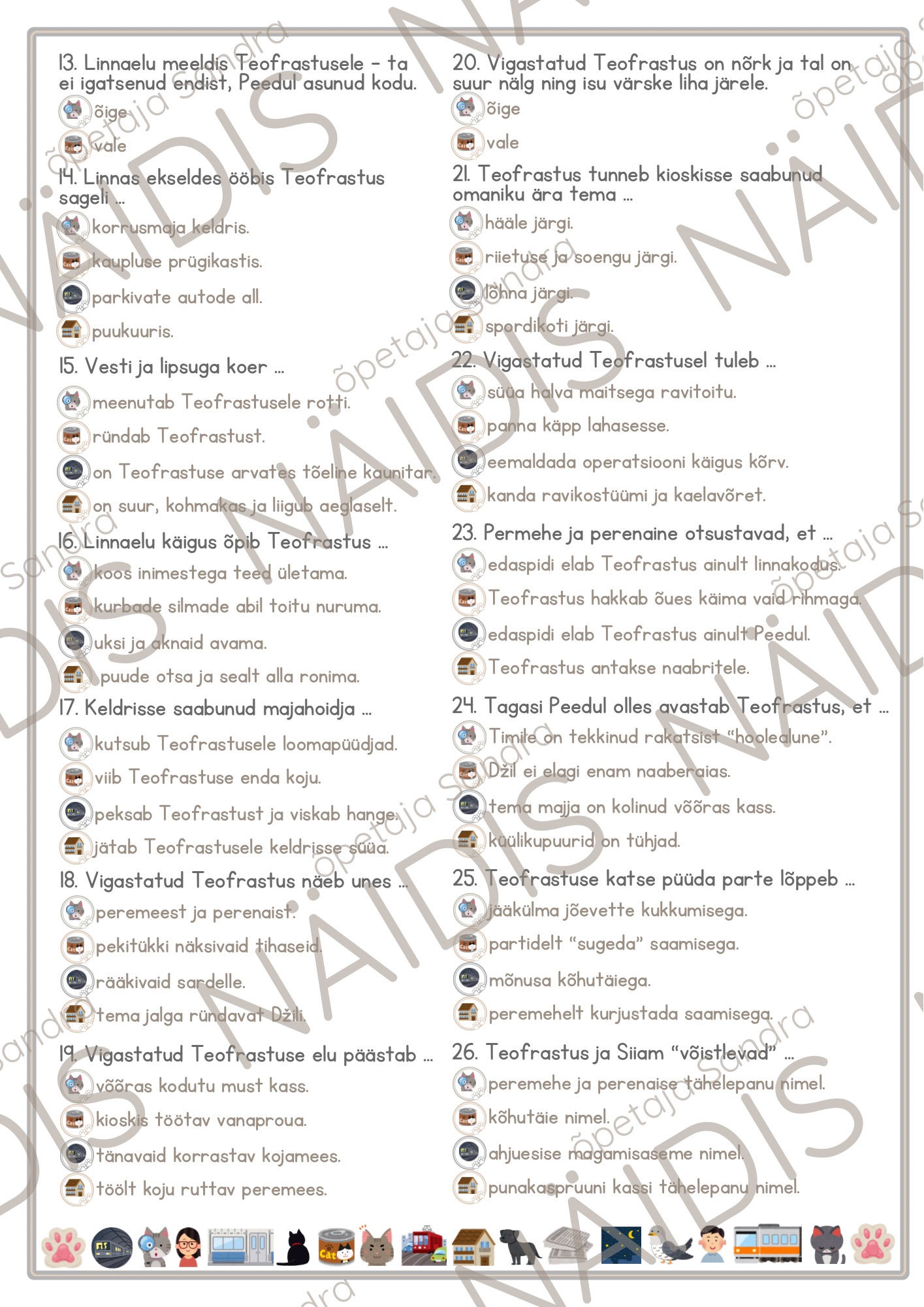 “TEOFRASTUS” (A. Reinla) LUGEMISTEST-TÖÖLEHTEDE KOGUMIK - Image 2