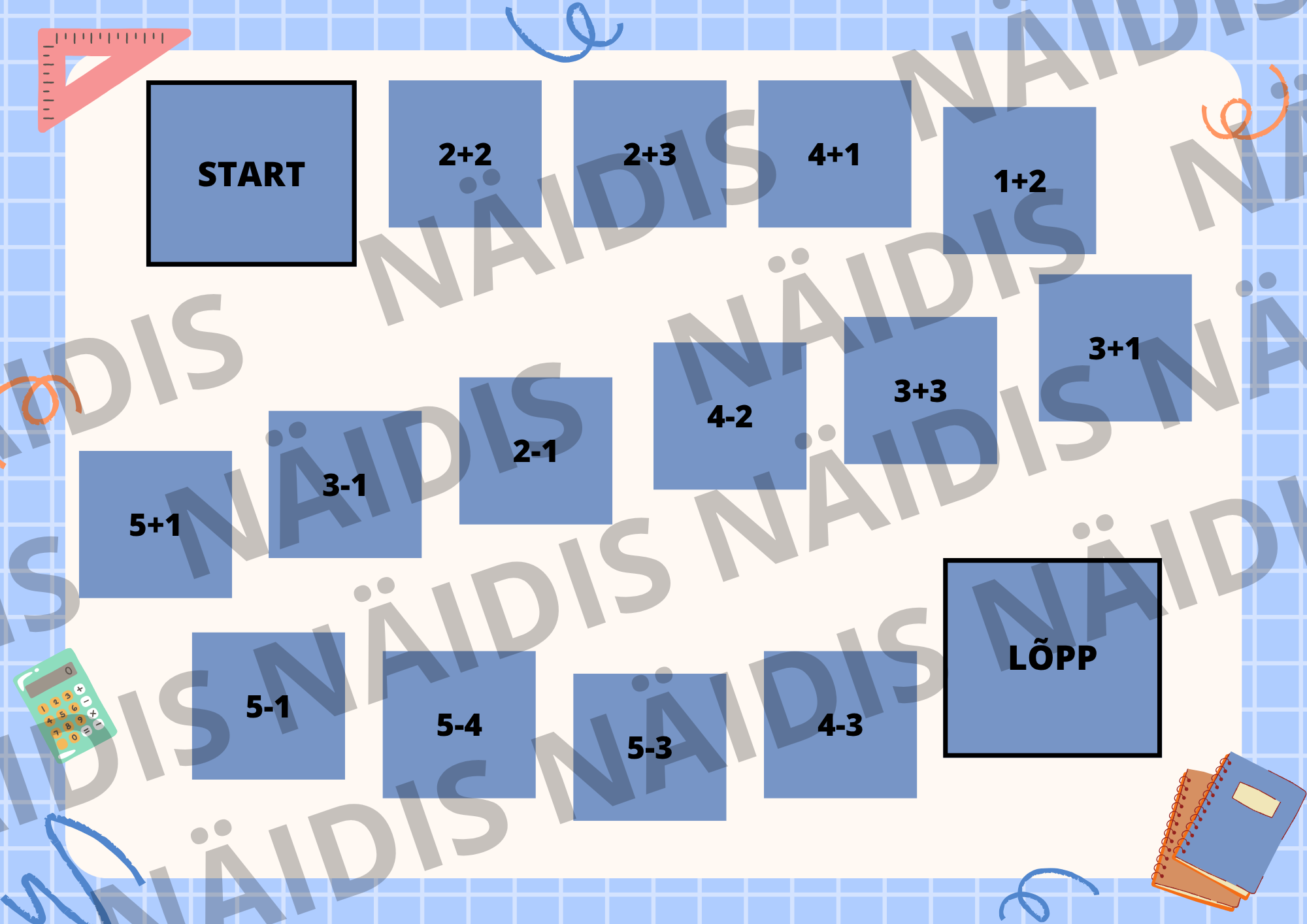Matemaatika lauamängud (5 tk- erineva tasemega) - Image 2