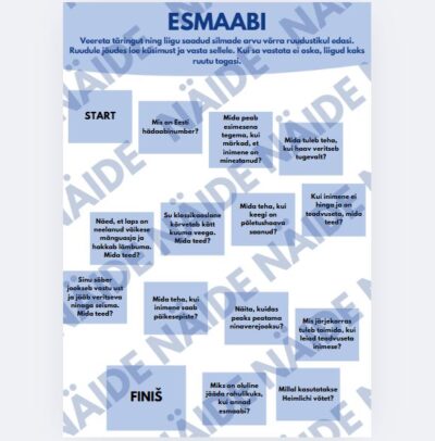 ESMAABI LAUAMÄNG teadmiste kinnistamiseks (4.-8. klassile)
