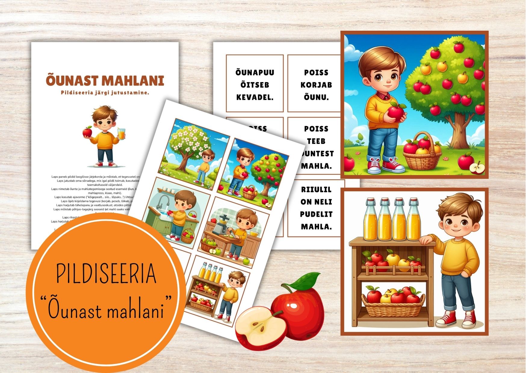 Pildiseeria “Õunast mahlani”.