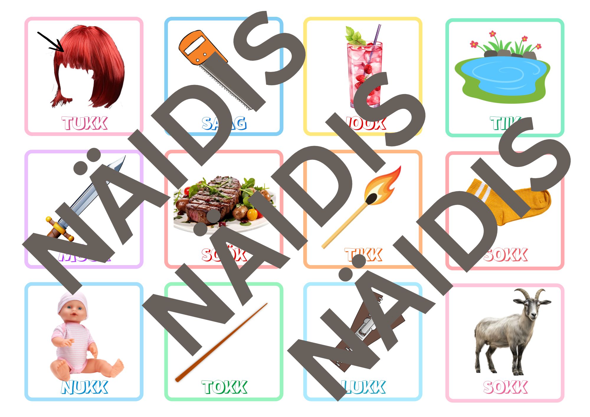 Memoriin - K-häälik ühesilbilise sõna lõpus