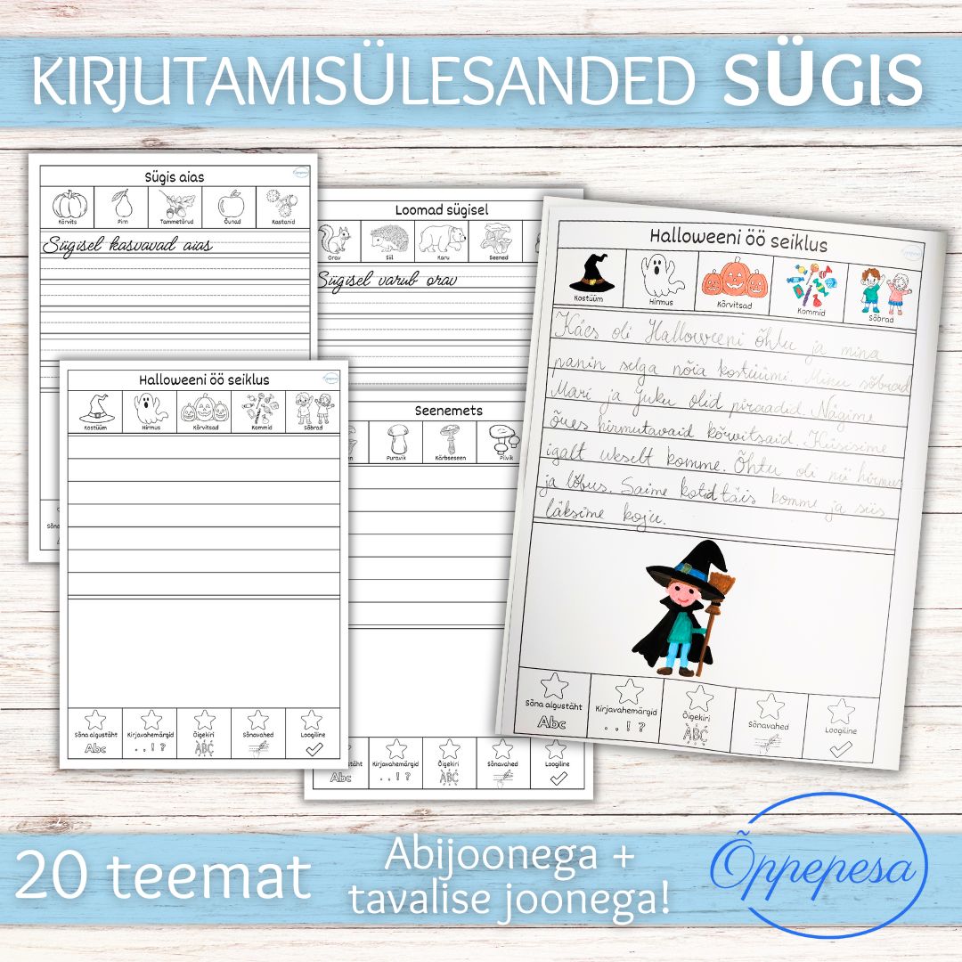 Kirjutamisülesanded. Sügis