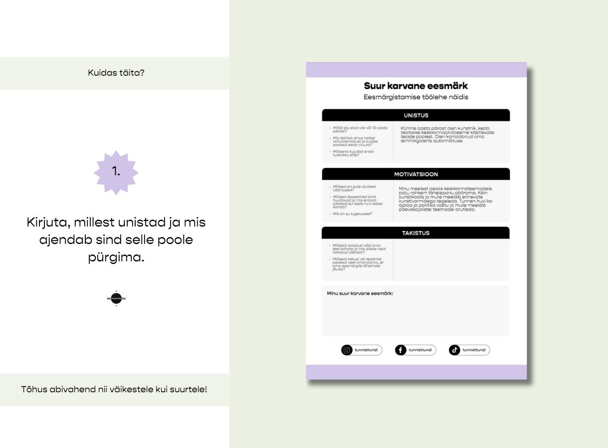 Suur Karvane Eesmärk – eesmärgistamise tööleht - Image 3