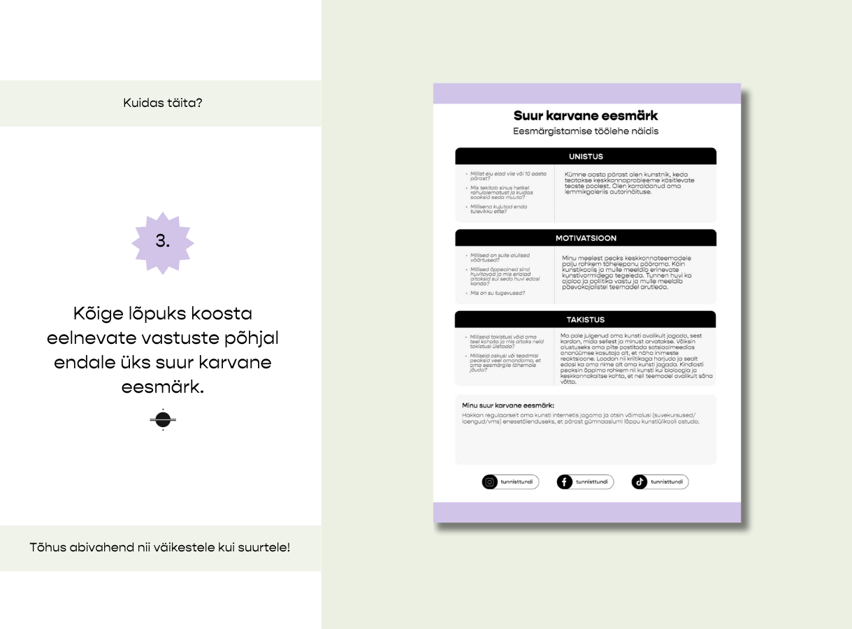Suur Karvane Eesmärk – eesmärgistamise tööleht - Image 5
