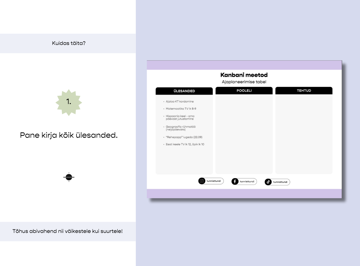 Kanban – ajaplaneerimise tööleht - Image 3