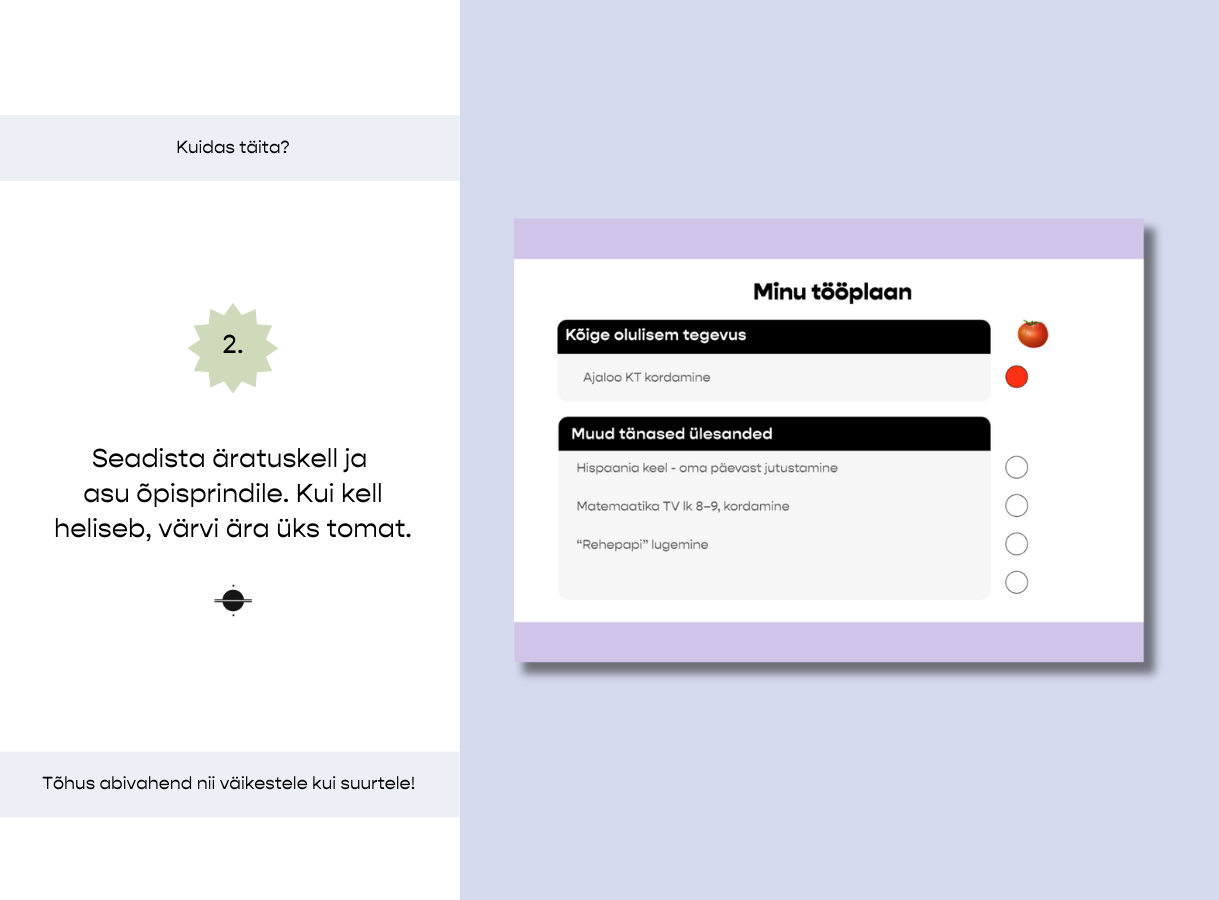 Tomatitehnika – ajaplaneerimise tööleht - Image 4