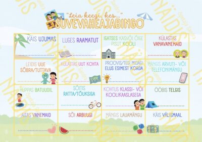 SUVEVAHEAEGA KOKKUVÕTTEV “LEIA KEEGI, KES …” BINGOLEHT