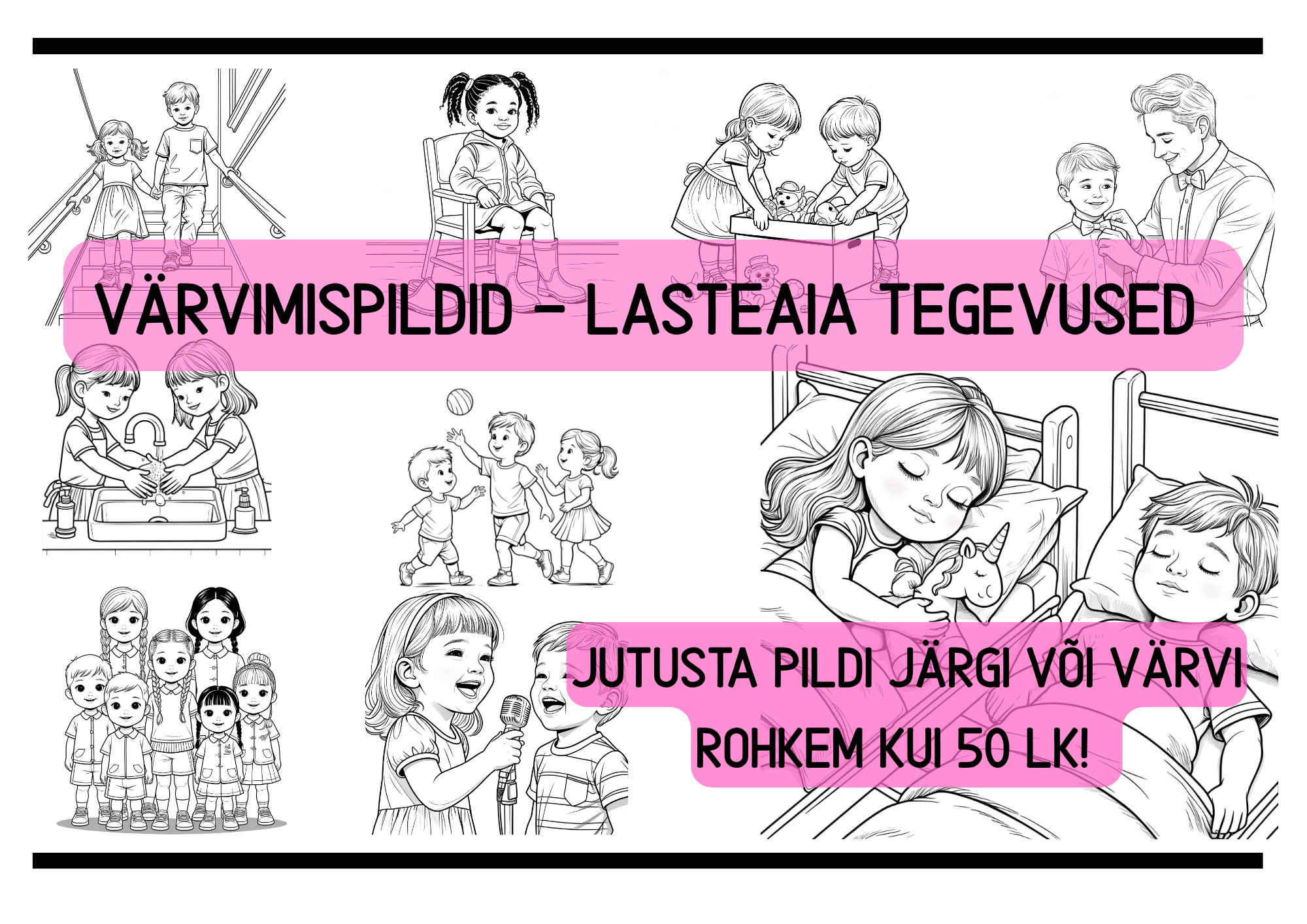 Värvimispildid - lasteaia tegevused