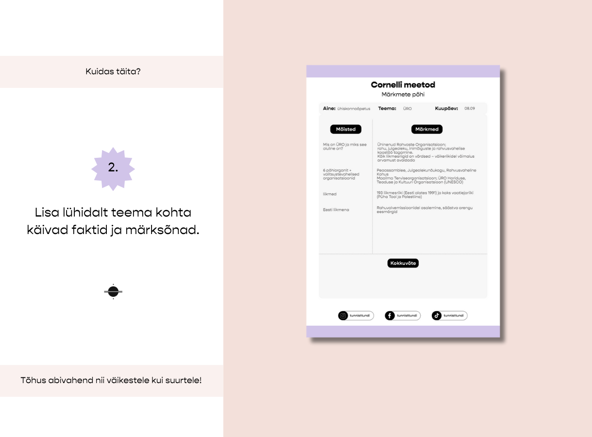 Cornelli meetod – märkmete tegemise põhi - Image 4