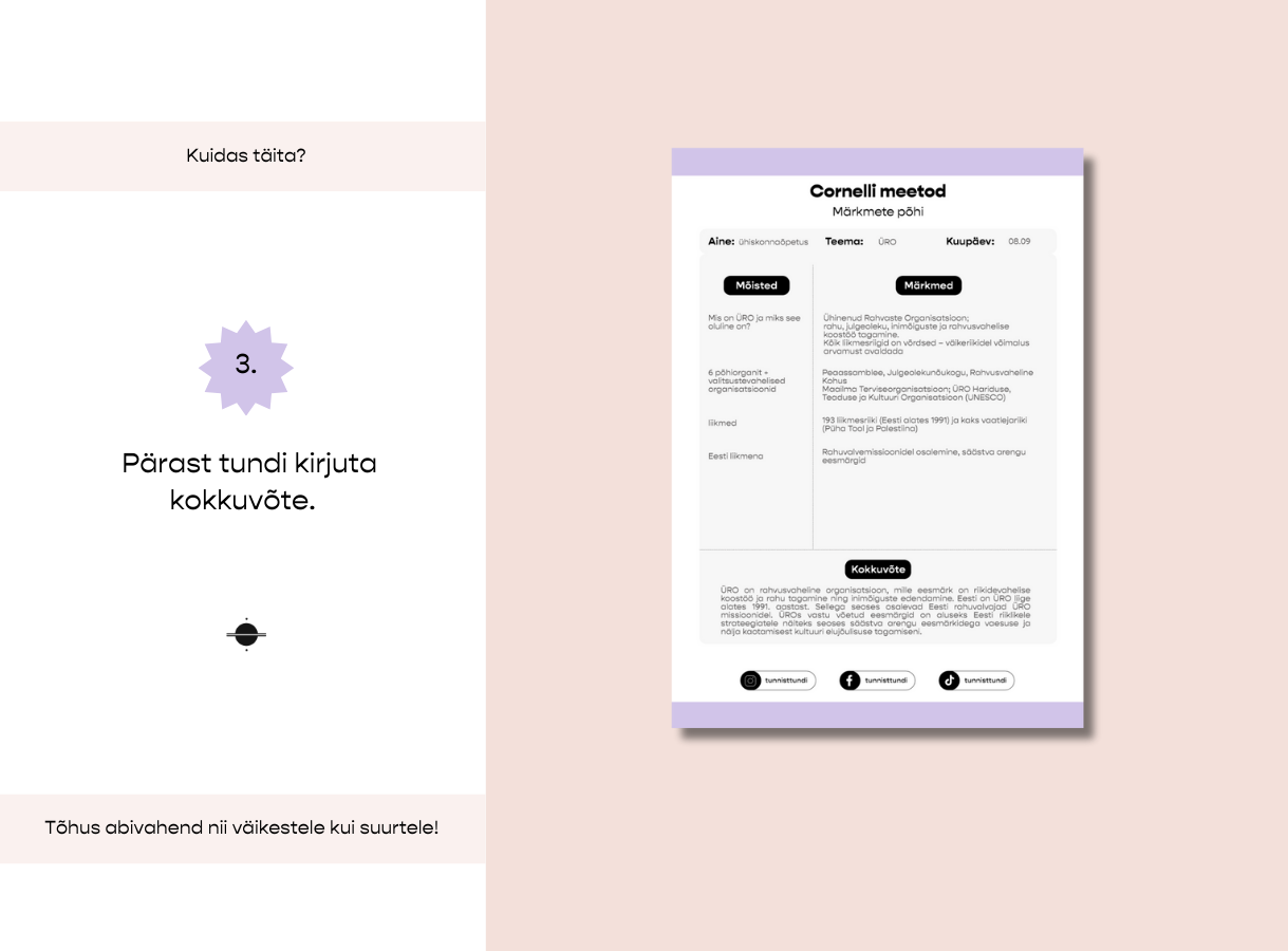 Cornelli meetod – märkmete tegemise põhi - Image 5