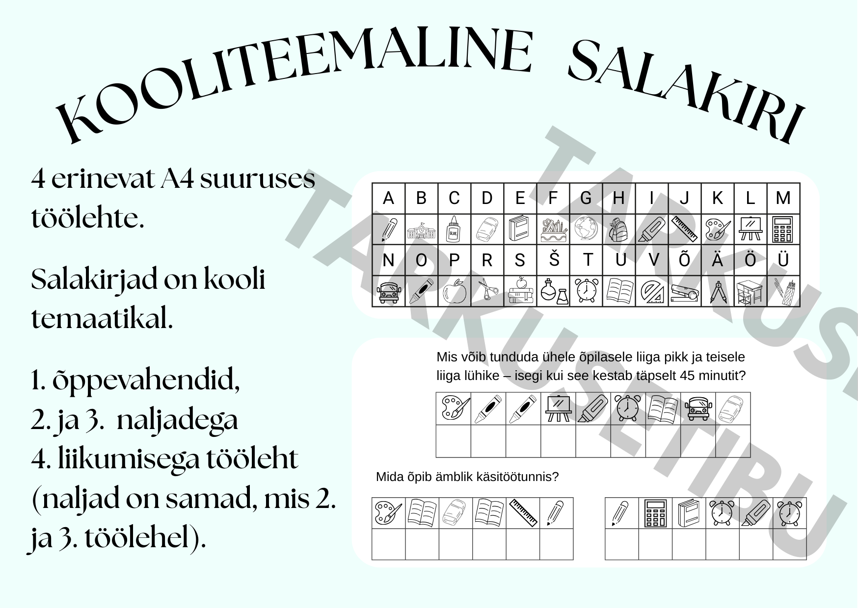 Kooliteemaline salakiri