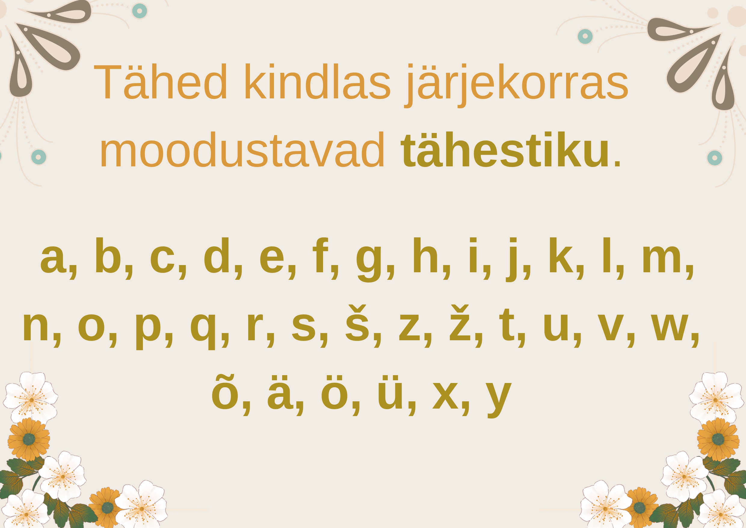 Eesti keele reeglite plakatid (A3 suurus)