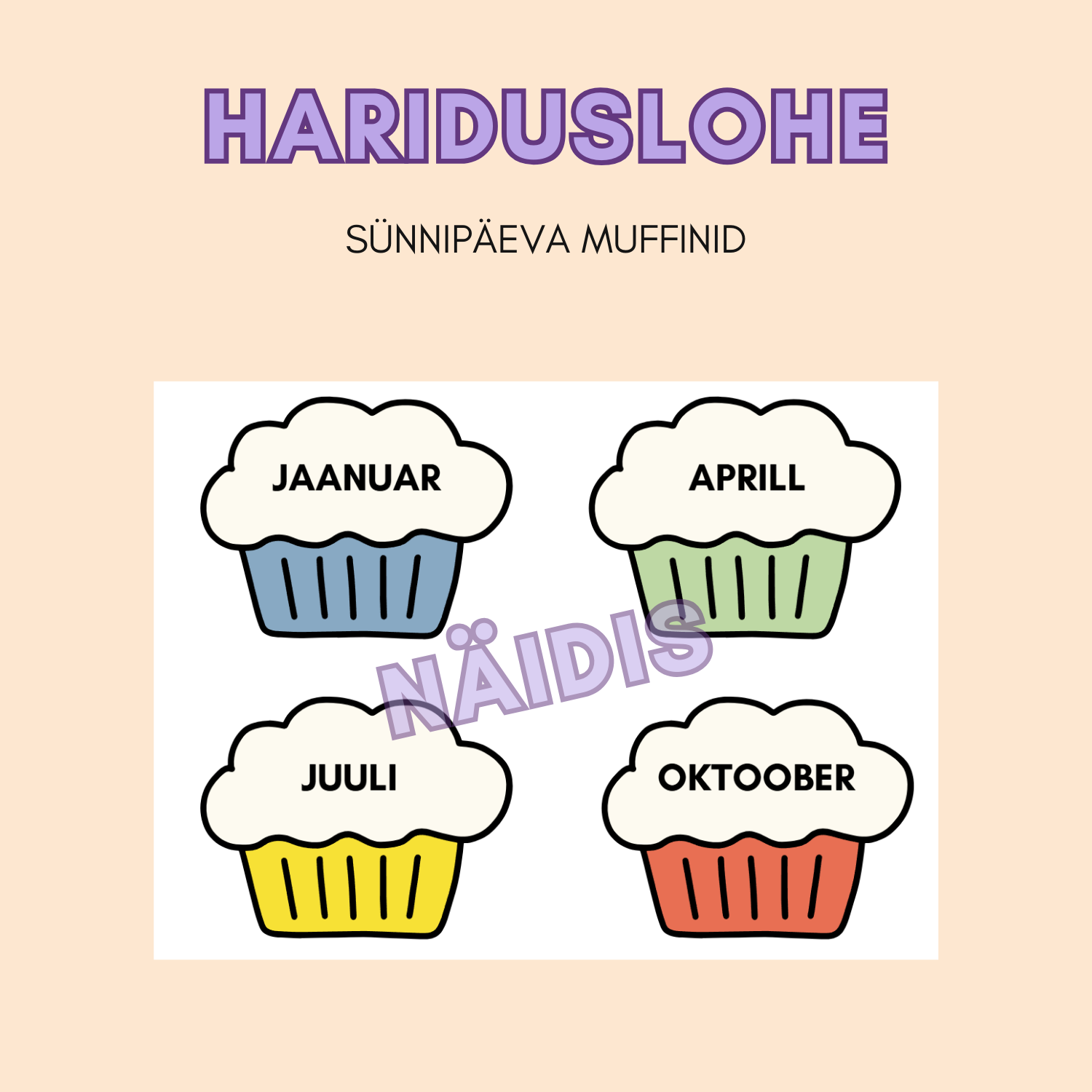 Sünnipäeva muffinid