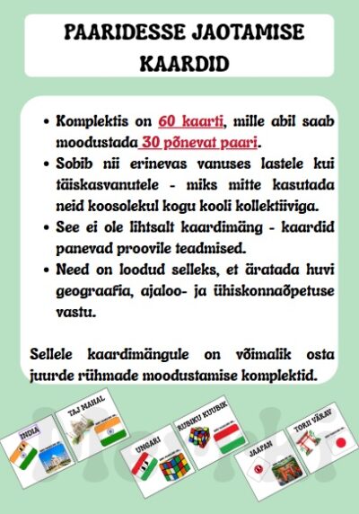 Paaridesse jaotamise kaardid