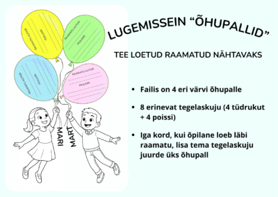 Lugemissein "Õhupallid"