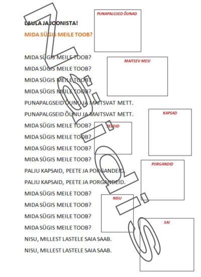 Sügis. Laul "Mida sügis meile toob.