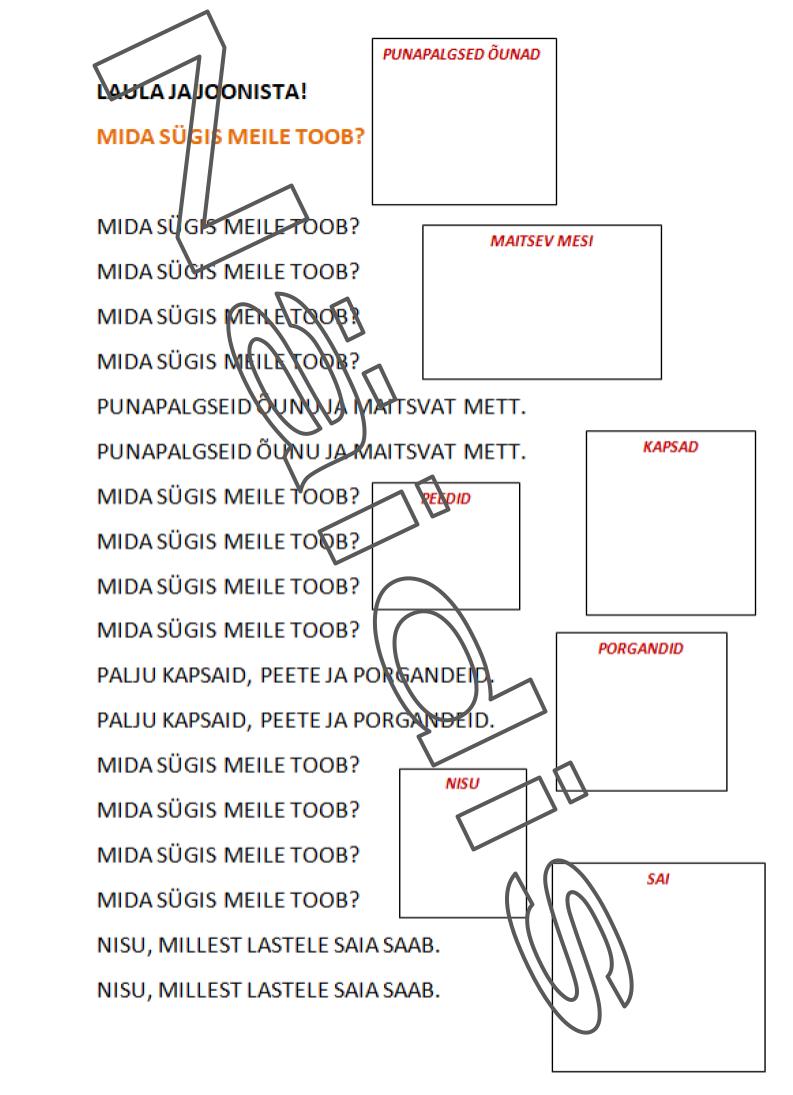 Sügis. Laul "Mida sügis meile toob.