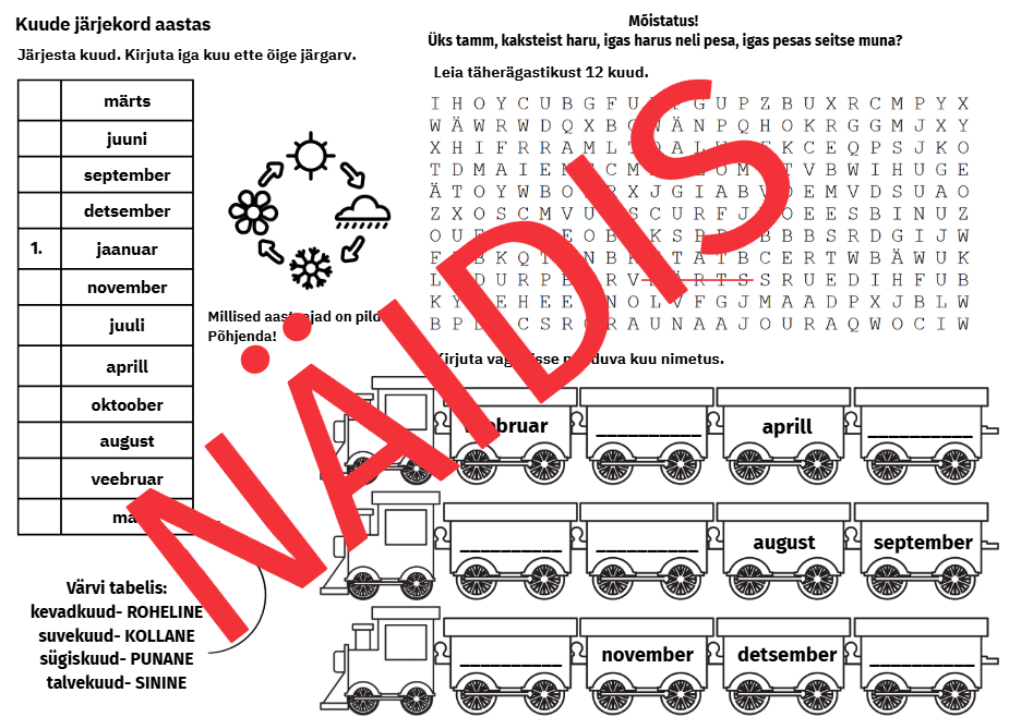 Kuude järjekord aastas