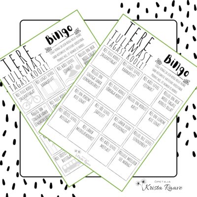 Bingo "Tagasi kooli!"