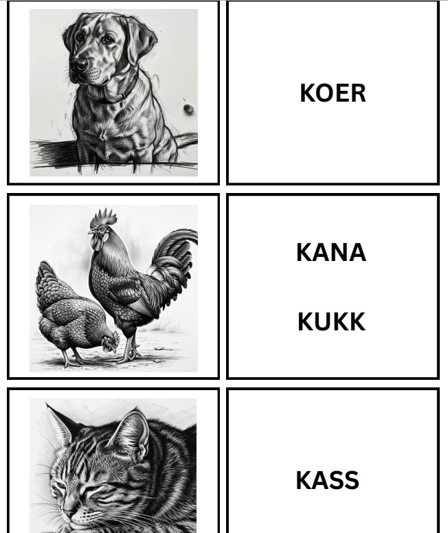 Memoriin_rääkivad seinad_Talu loomad ja tegevused_23 sõna ja pilti - Image 4