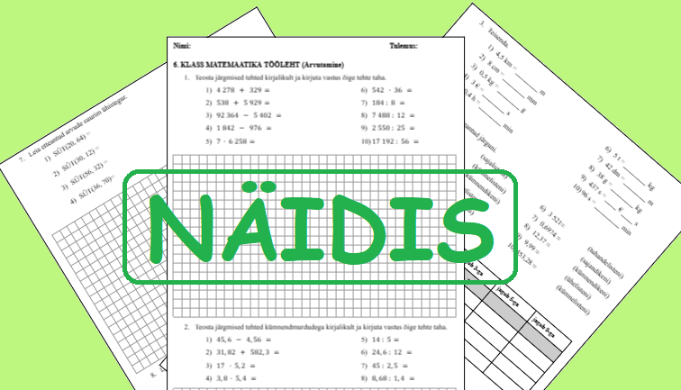 Tööleht (Arvutamine)