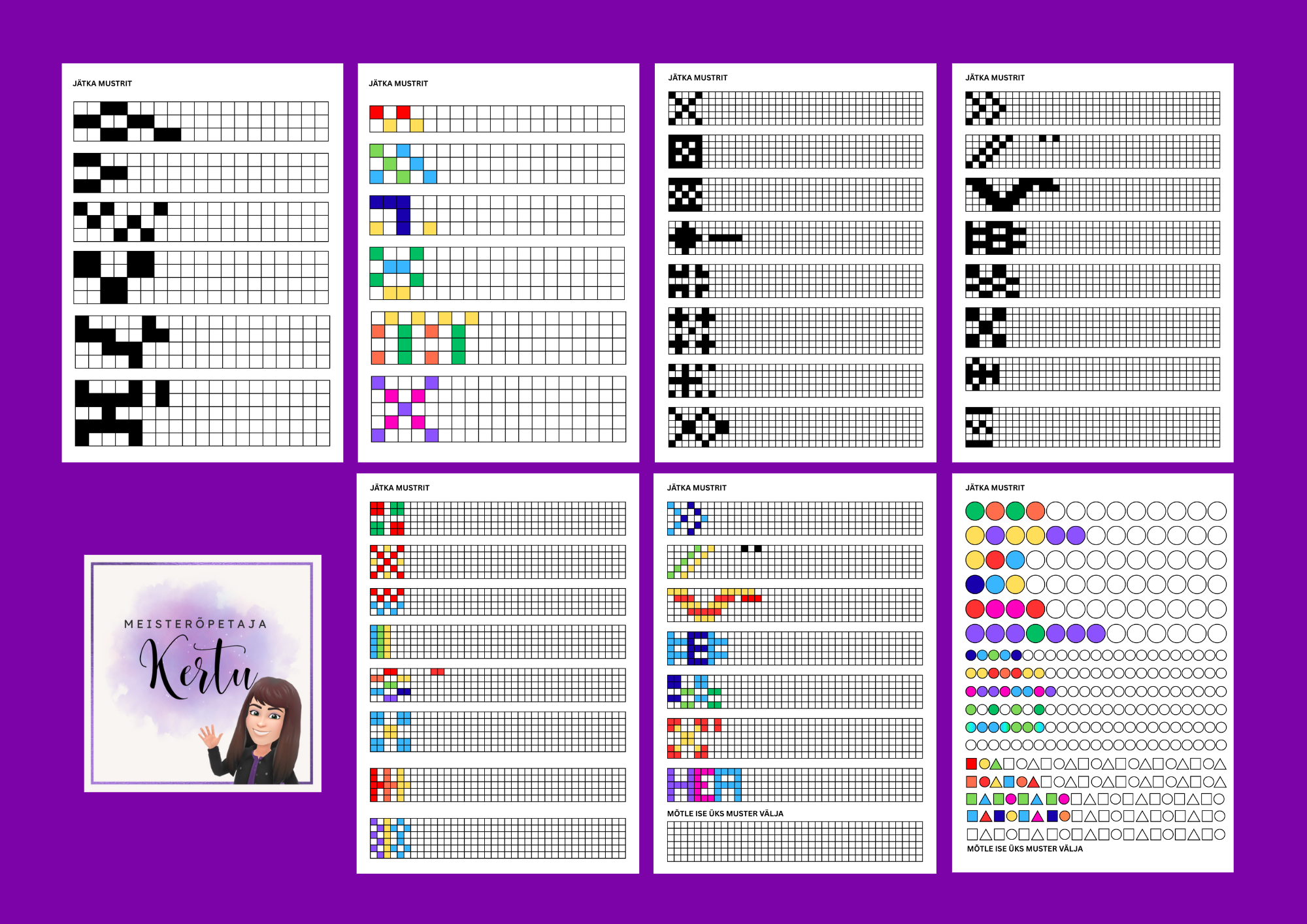 Jätka mustrit - 15 töölehte - Image 2
