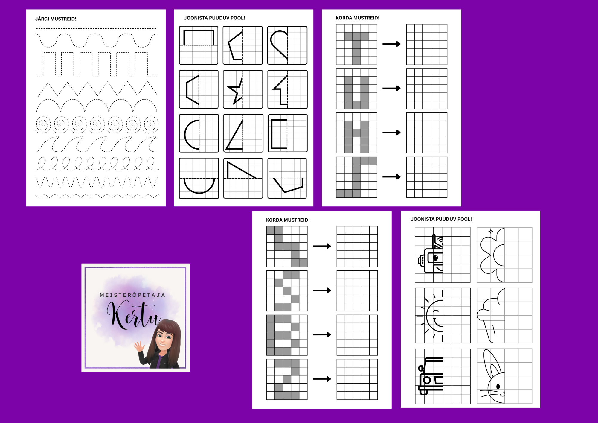 Jätka mustrit - 15 töölehte - Image 3