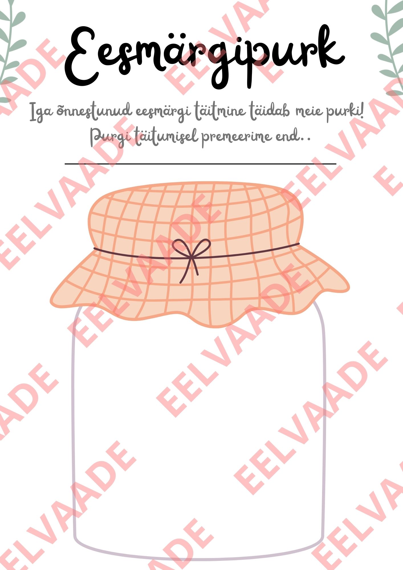 Klassi eesmärgid - eesmärkide seadmine ja täitmine lõbusalt, eesmärgipurk - Image 2