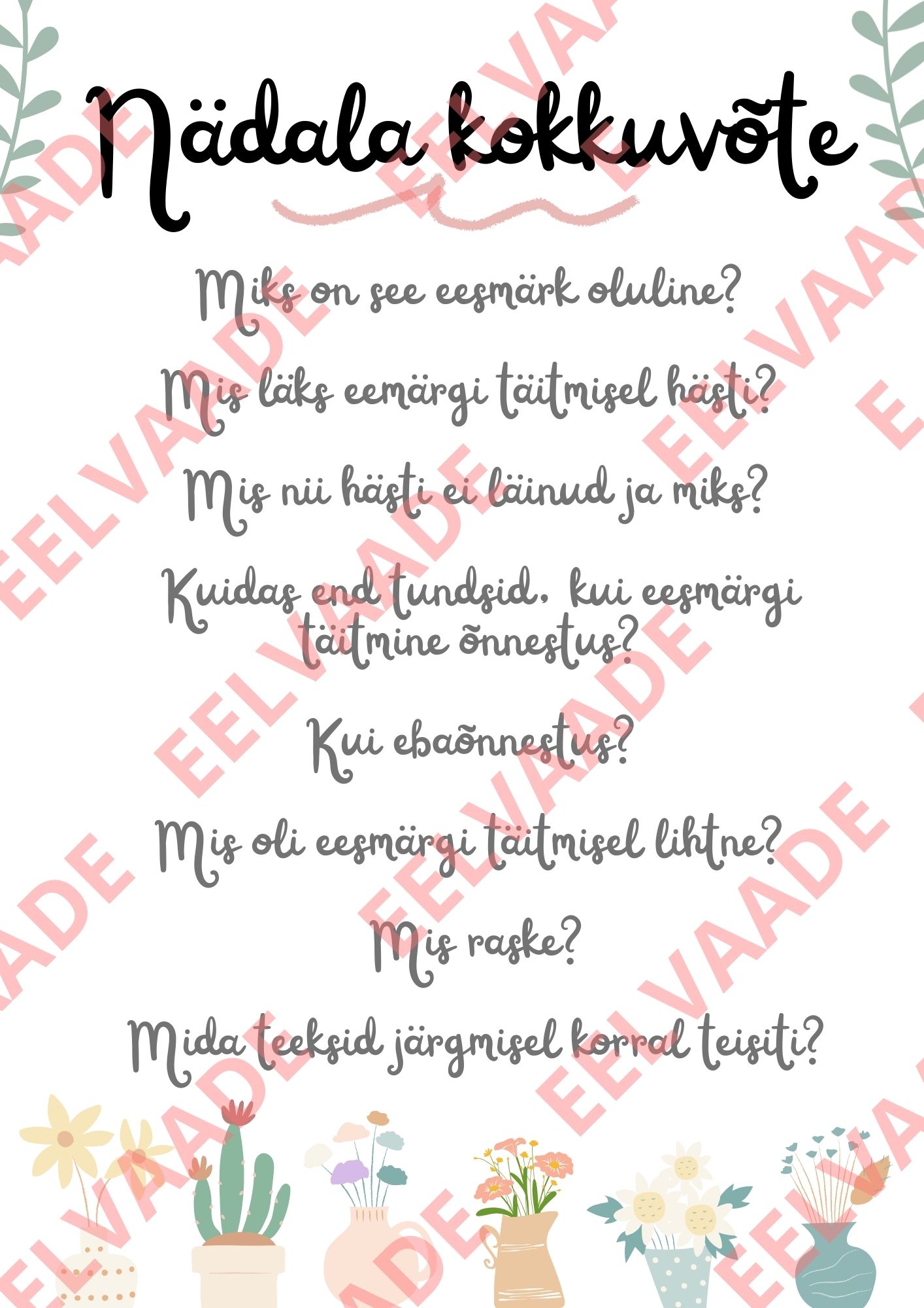 Klassi eesmärgid - eesmärkide seadmine ja täitmine lõbusalt, eesmärgipurk - Image 3