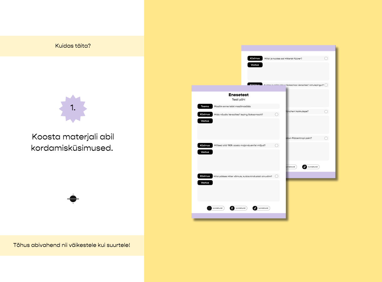Enesetesti tööleht – meenutamise abimees - Image 3