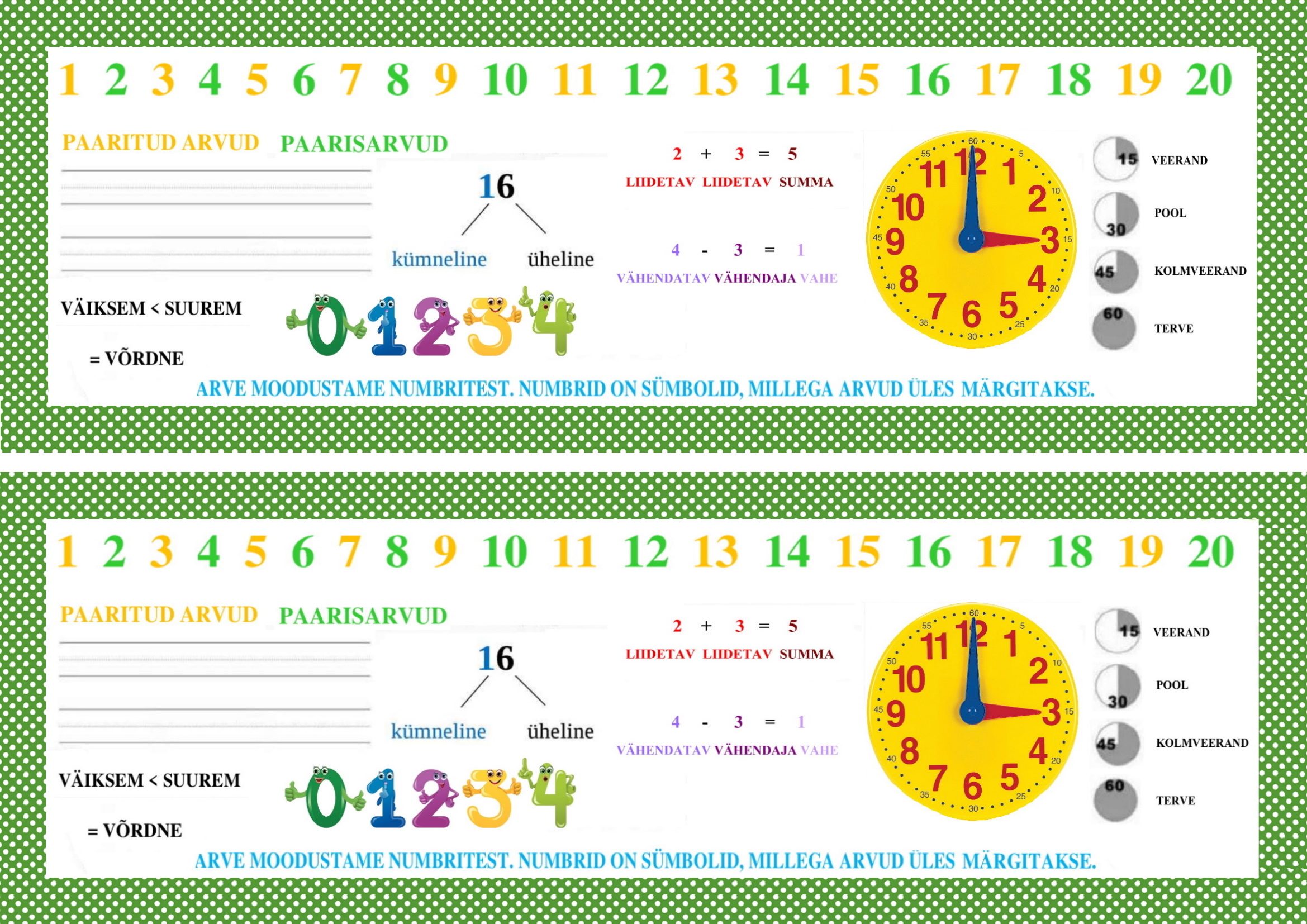 Kahepoolne järjehoidja matemaatika reeglitega