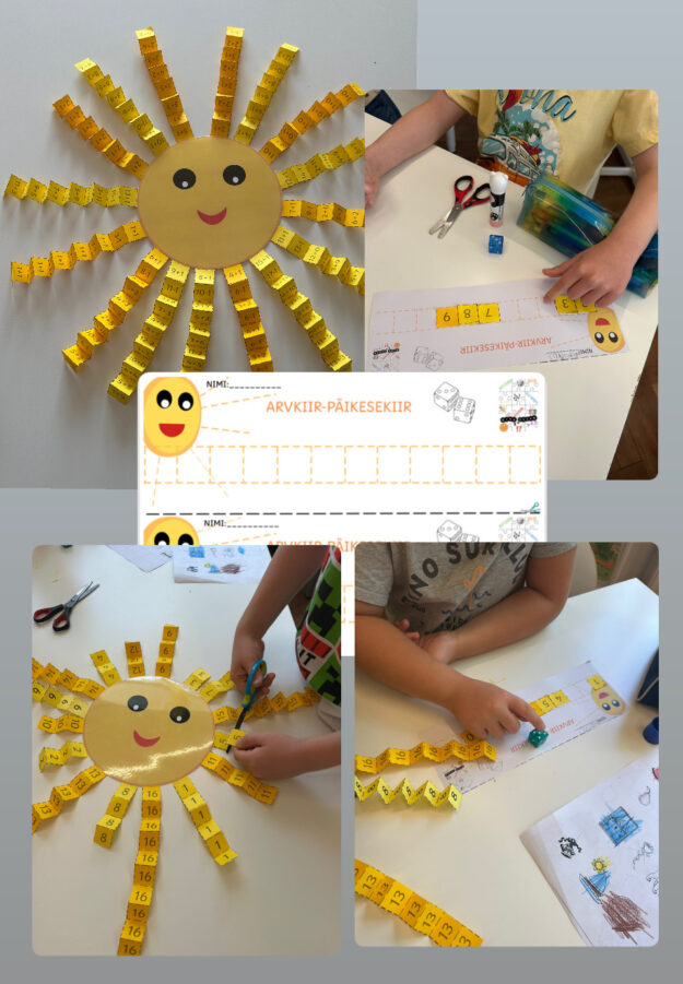 Matemaatiline aktiivõppe täringumäng "arvkiir-päikesekiir"