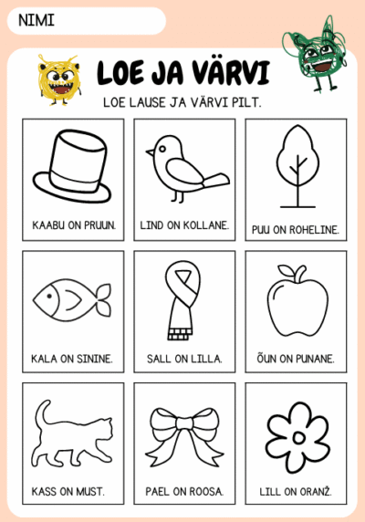 Funktsionaalne lugemine ja värvid