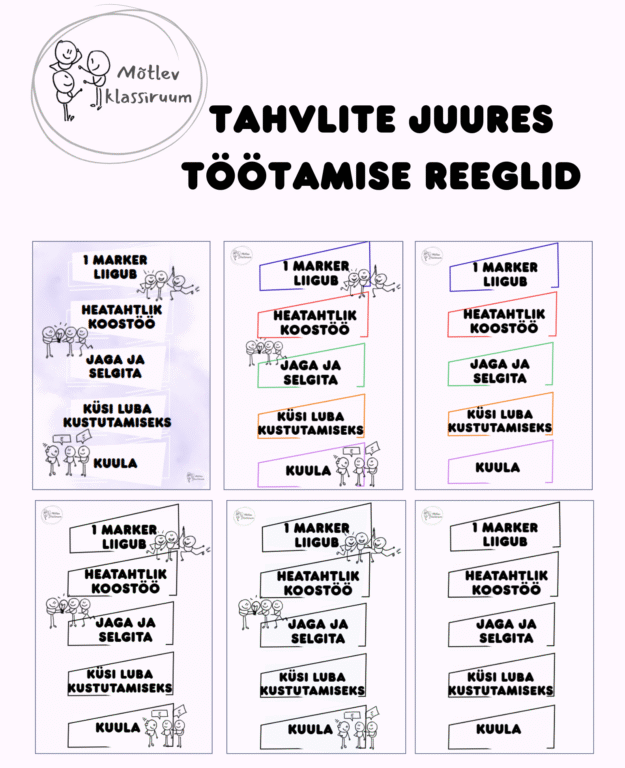 Rühmatöö reeglid mõtlevasse klassiruumi