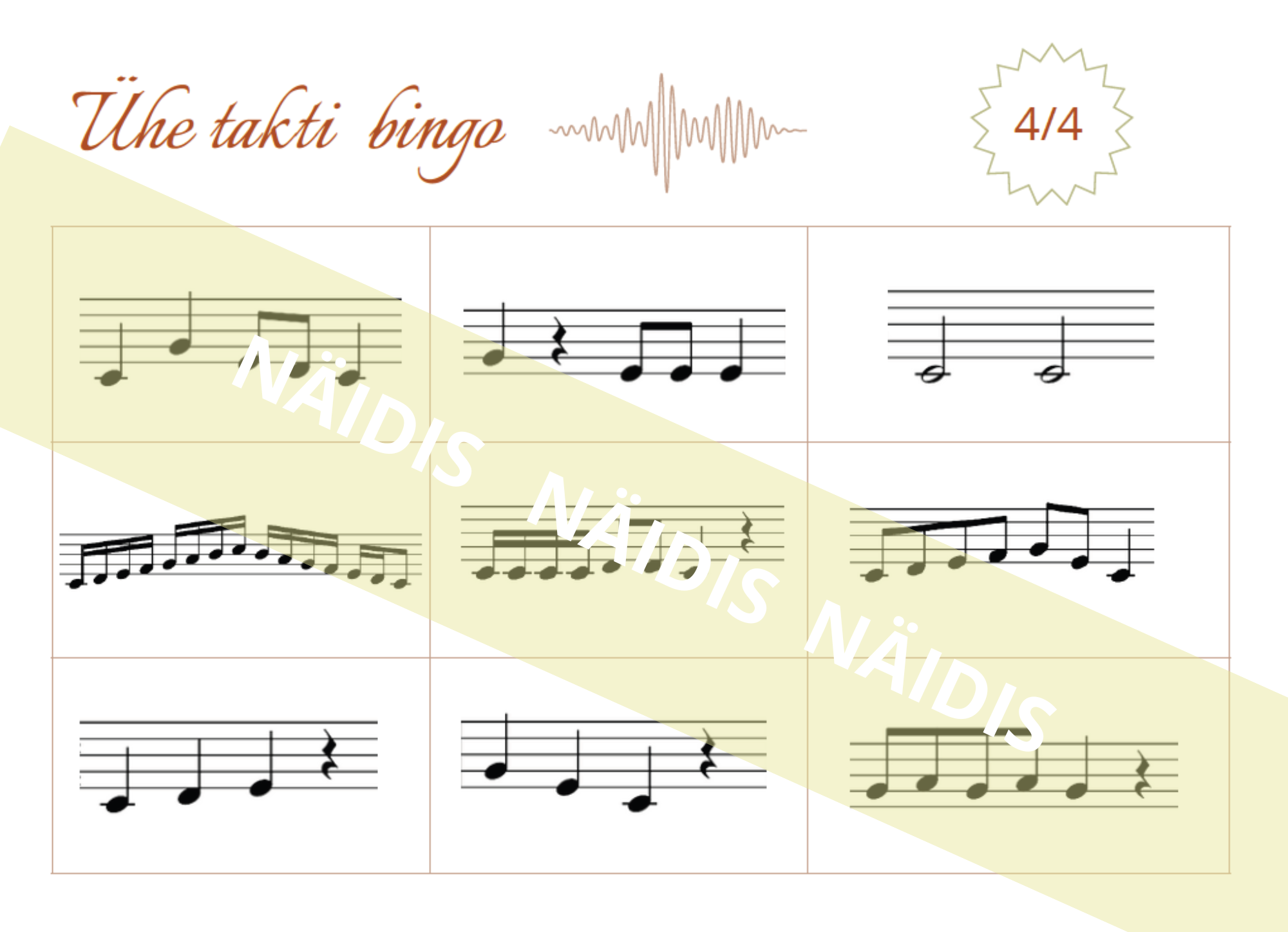 Ühe takti bingo II - Image 2